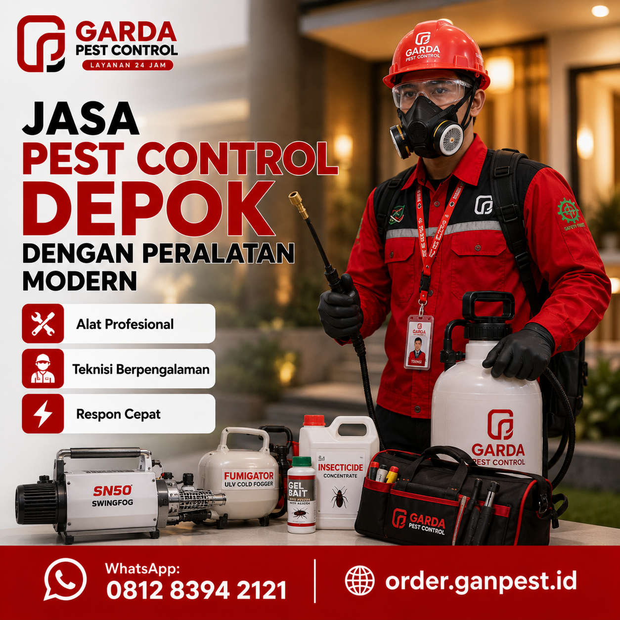 Biaya dan Estimasi Harga Jasa Pest Control Depok