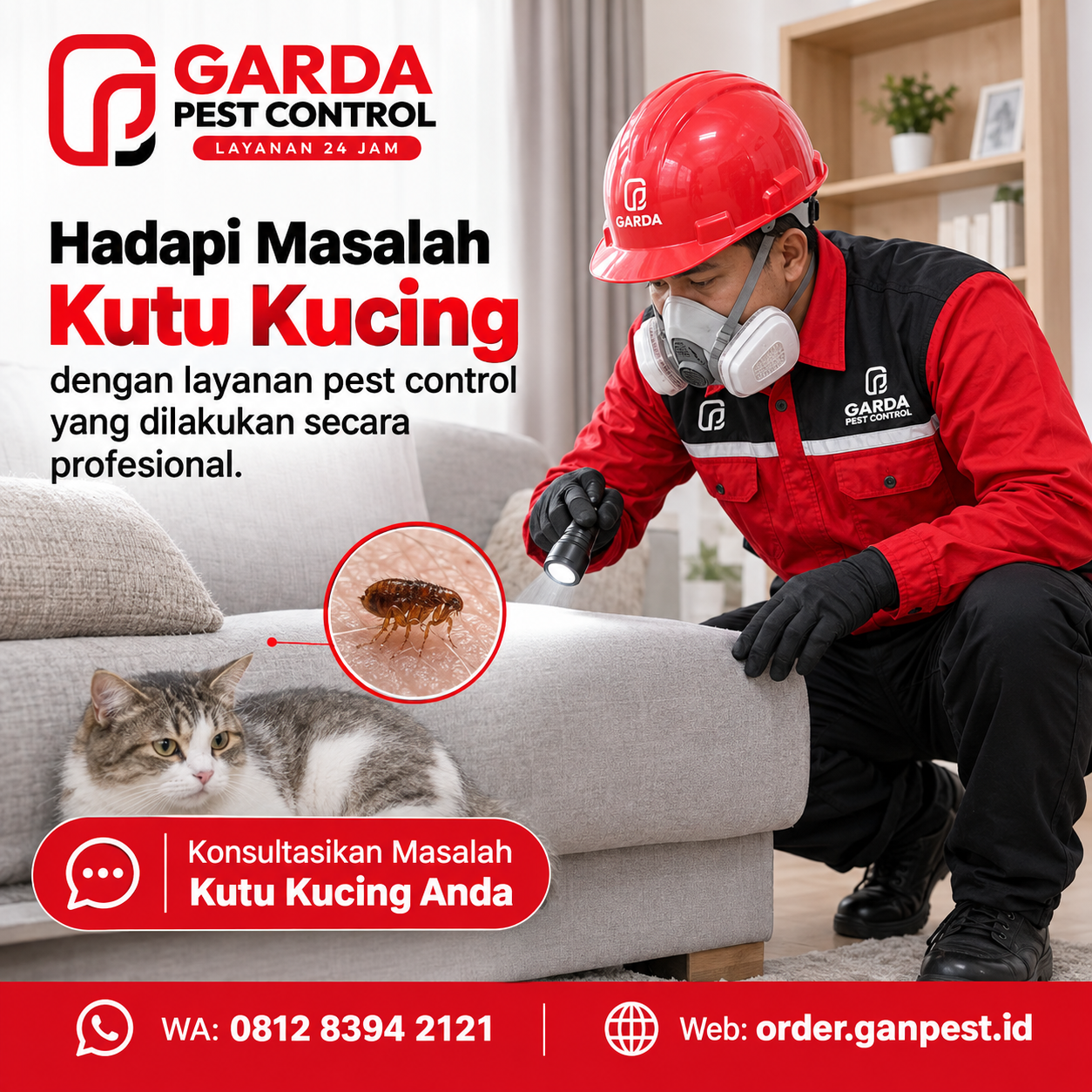 Jasa Pembasmi Kutu Kucing Depok Sistem Garansi Resmi dan Tuntas