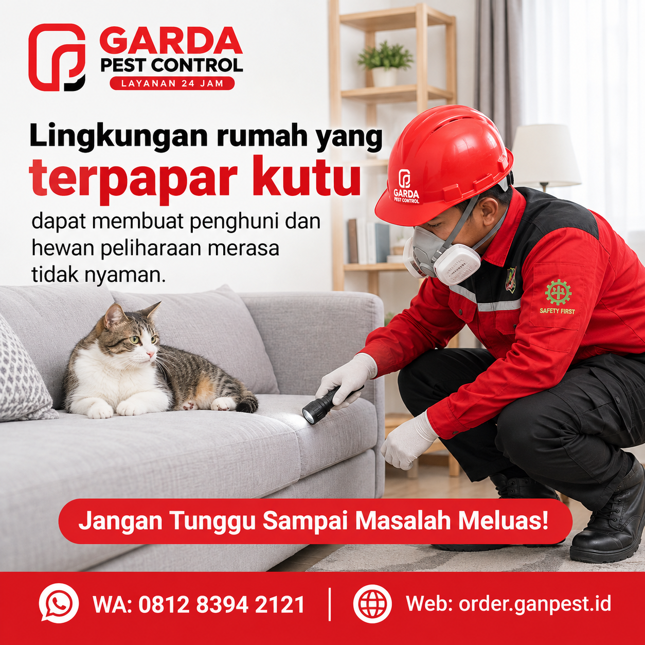 Jasa Pembasmi Kutu Kucing Depok Sistem Garansi Resmi dan Tuntas